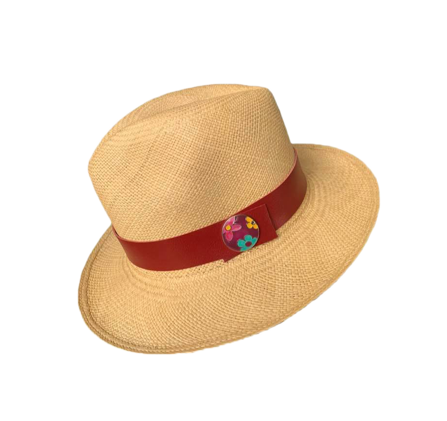 Panama Hat & Leather strap