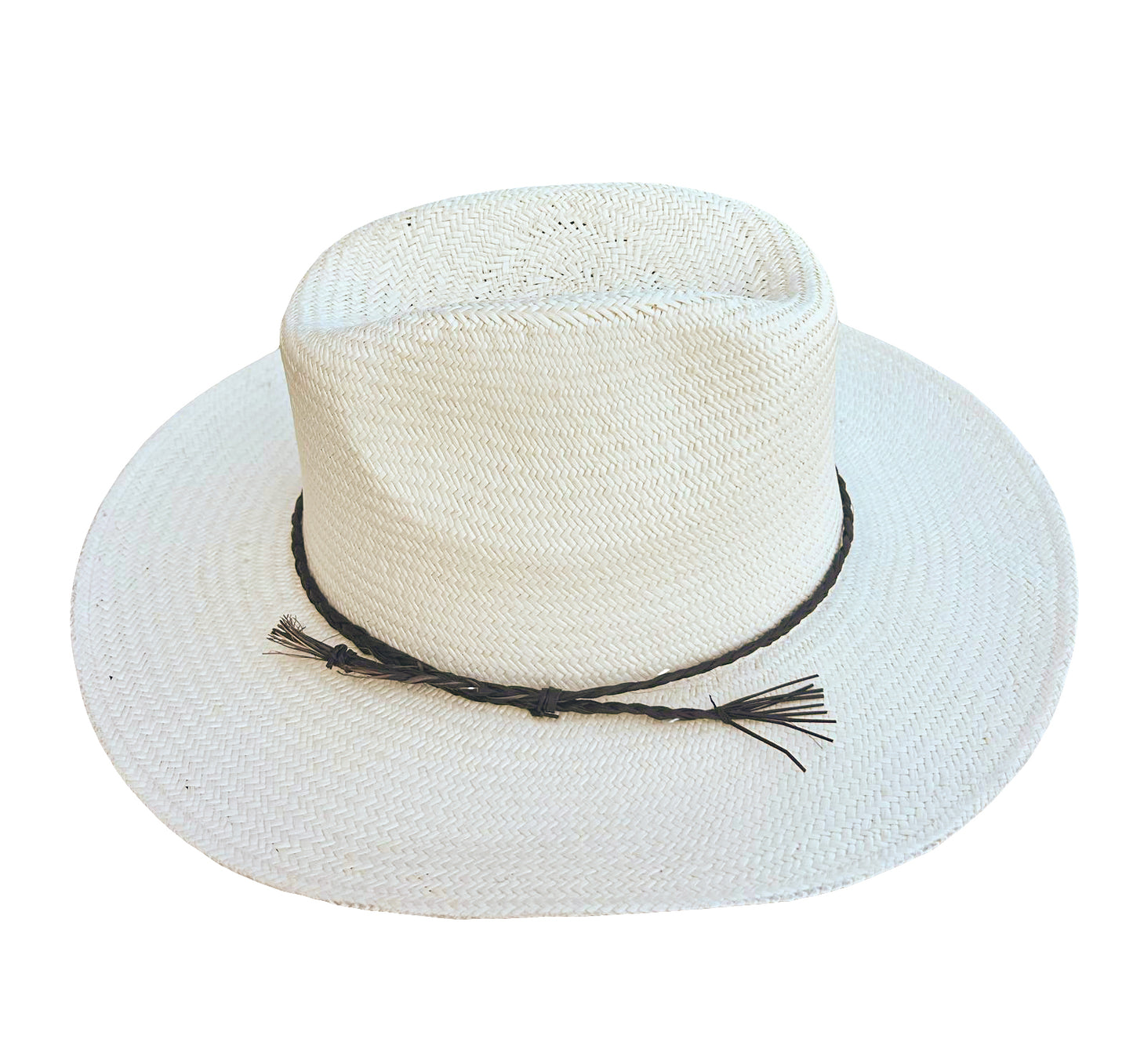 White straw Cowboy Hat