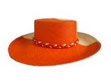 Cream and Orange wester Fedora