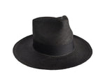 Classic Straw Fedora Black